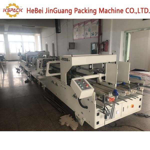 400/Min Paper Corrugated Box Folder Gluer Machine Automatic Feeding Whith PLC