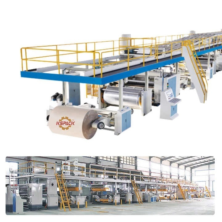 80 Speed Automation 3 Ply Corrugated Board Production Line 1600mm Width