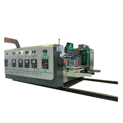 Stampa a colori Flexo 3 Cardbaord Corrugated Board Slotter Die Cutter With Knives Machine
